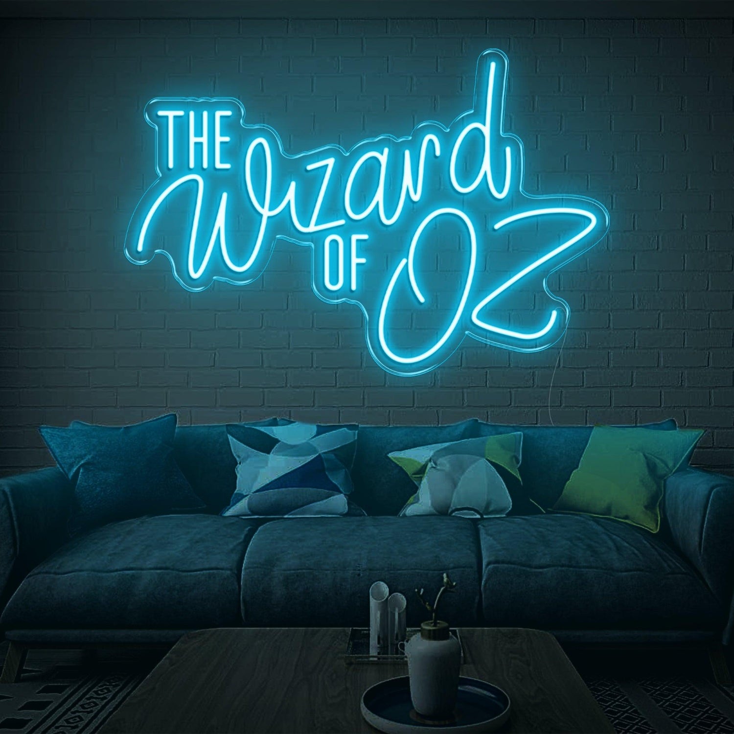 The Wizard Of Oz Blue Glowing Outline Led Neon Sign For Movie Theme Room | Shineneon