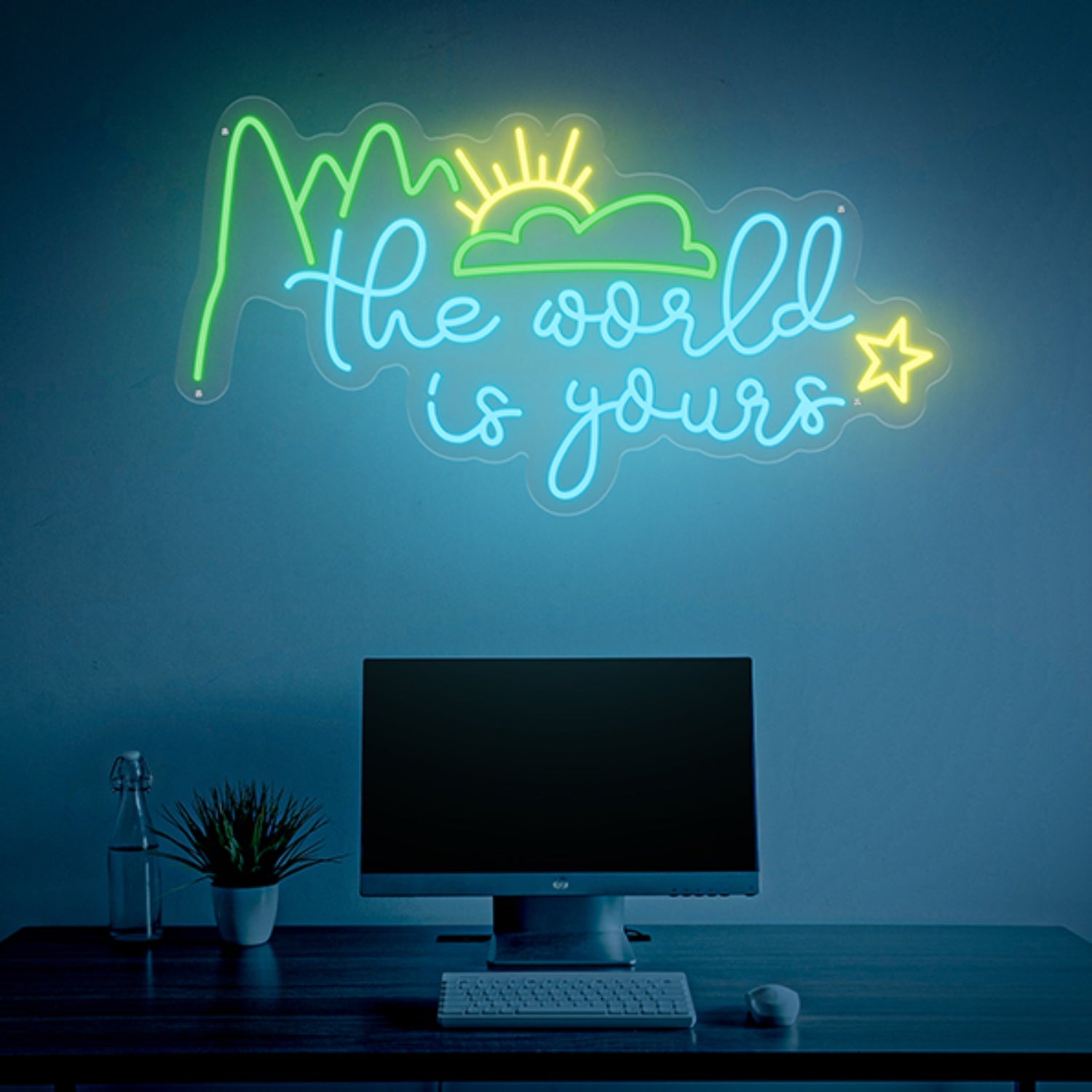 The World Is Yours Led Neon Sign Wall Art Decor | Shineneon