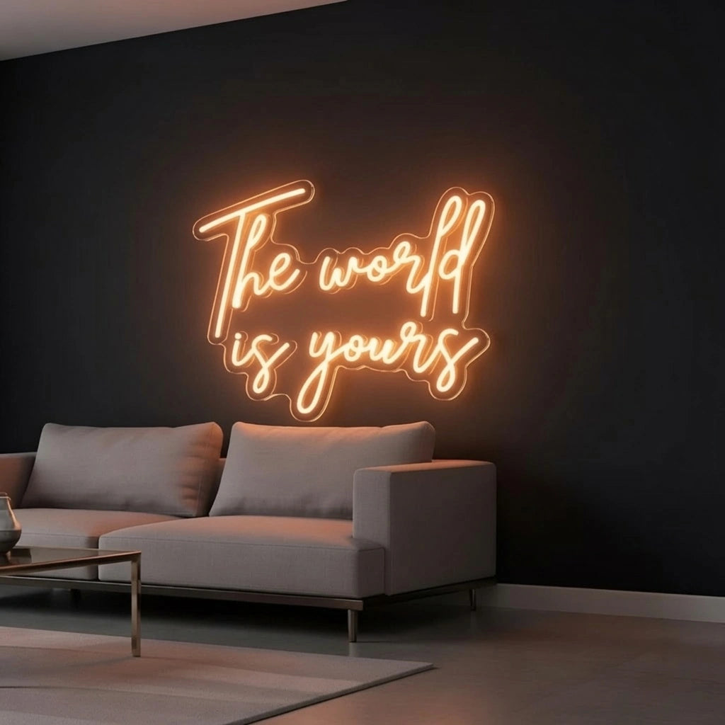 The World Is Yours LED Neon Sign Wall Neon Sign - 01 Original Product Image
