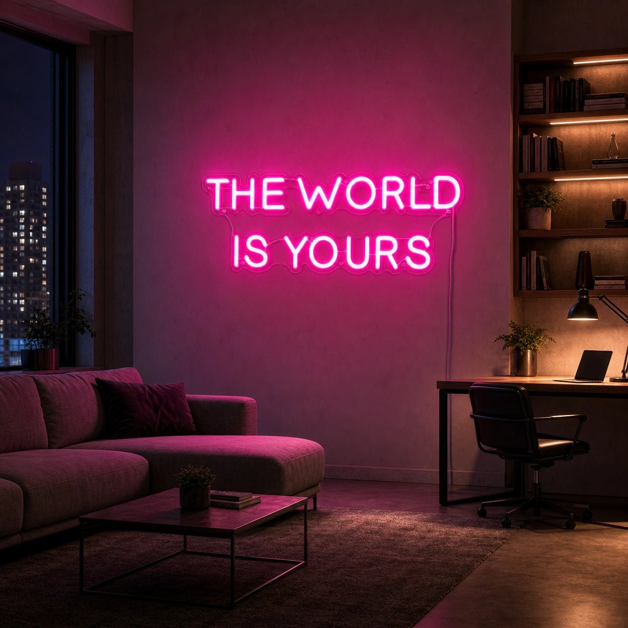 The World Is Yours Room Decor LED Neon Sign - Shineneon