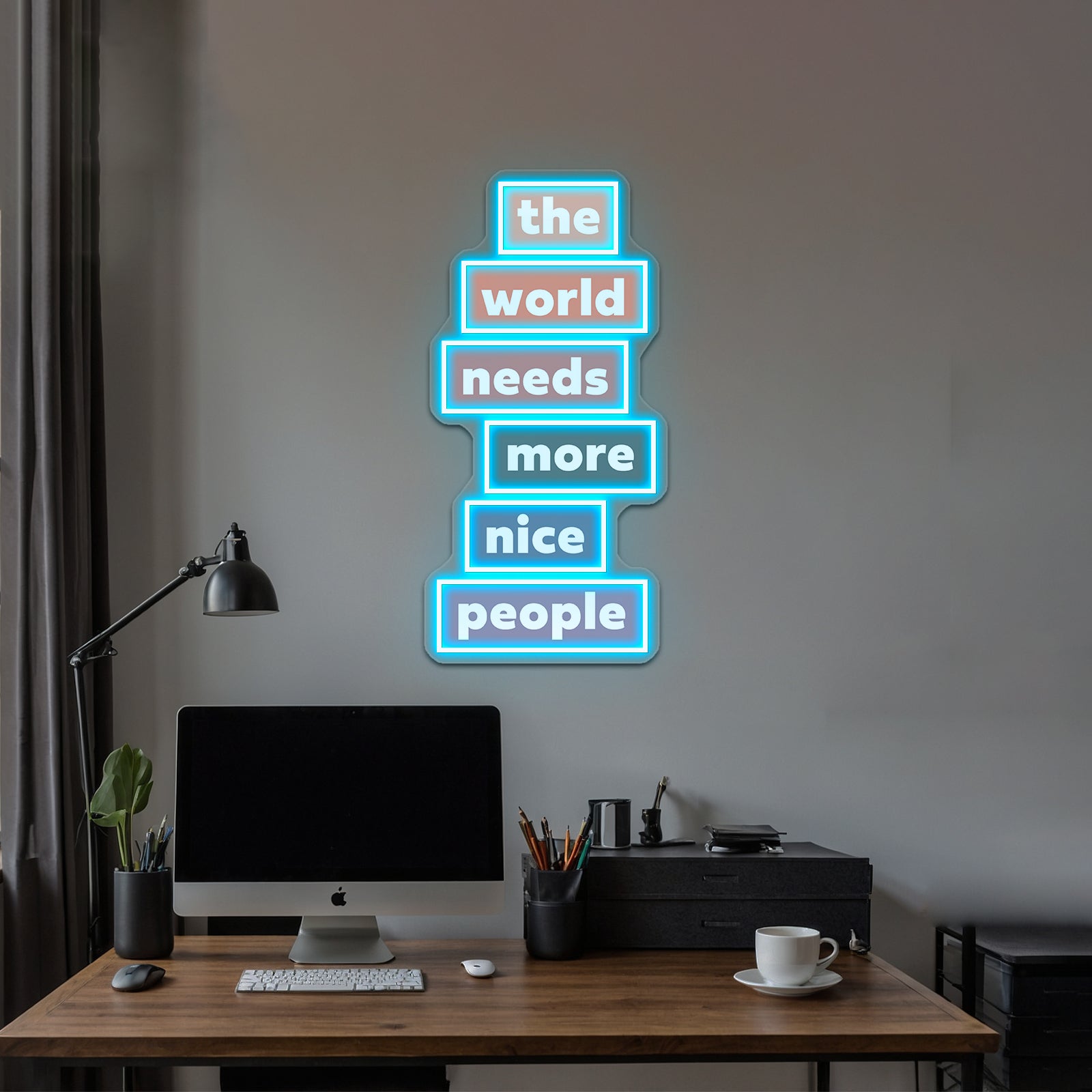 The World Needs More Nice People Neon Sign Artwork For Neon Sign Artwork For Sale | Shineneon