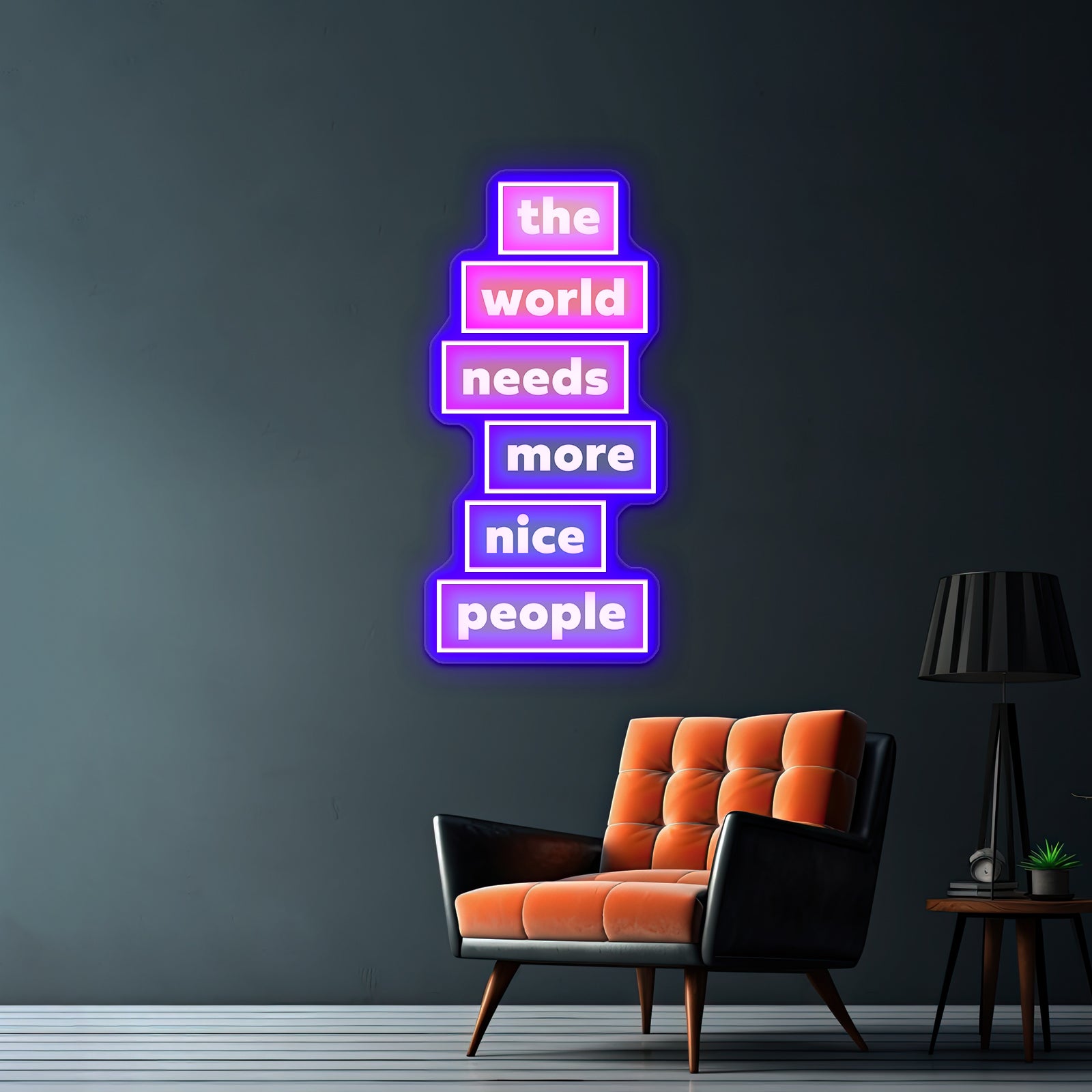 The World Needs More Nice People Neon Sign Artwork For Neon Sign Artwork For Sale | Shineneon