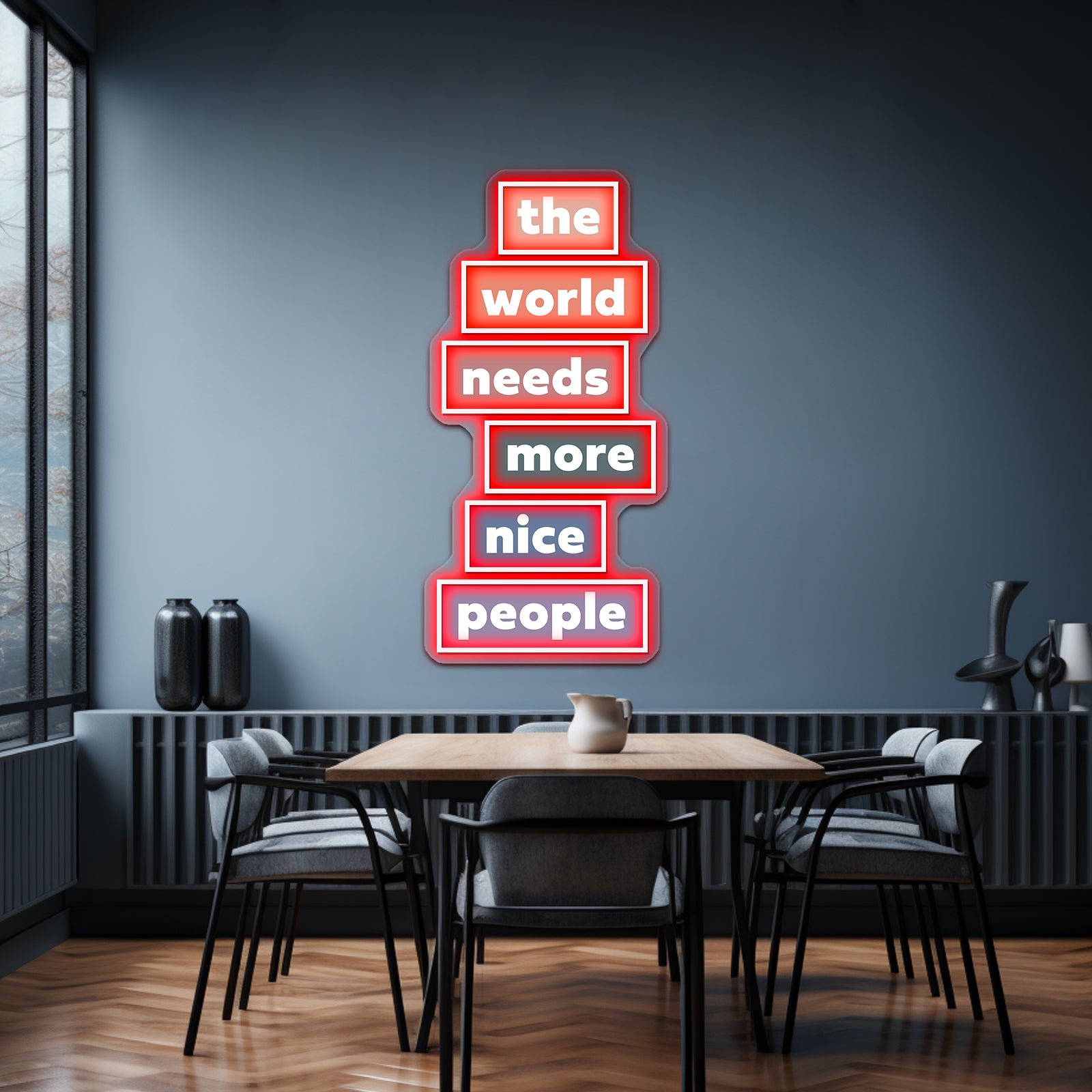 The World Needs More Nice People Neon Sign Artwork For Neon Sign Artwork For Sale | Shineneon