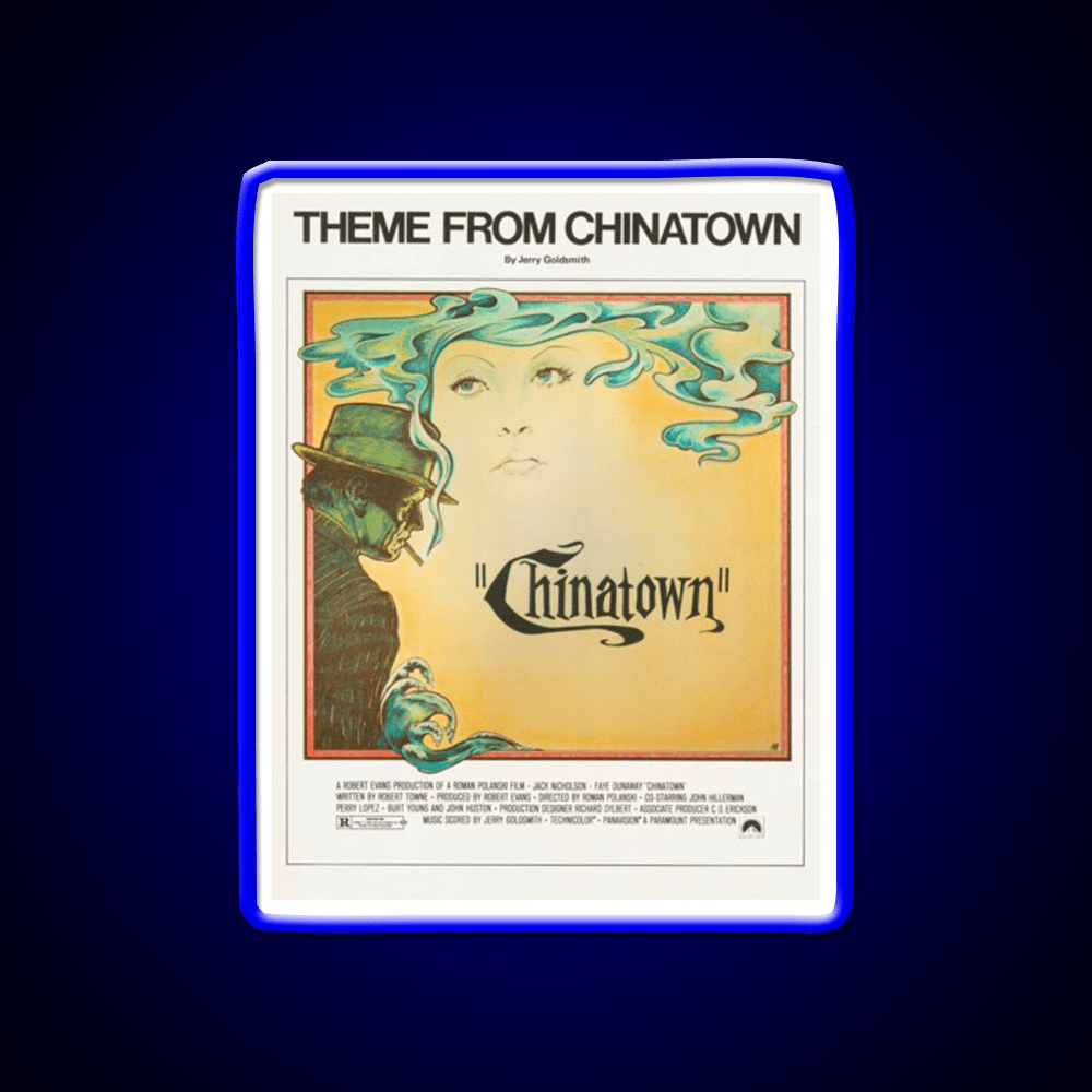 Theme From Chinatown (Vintage Illustration) Asian Cultural Led Neon Sign Rgb Color - Shineneon