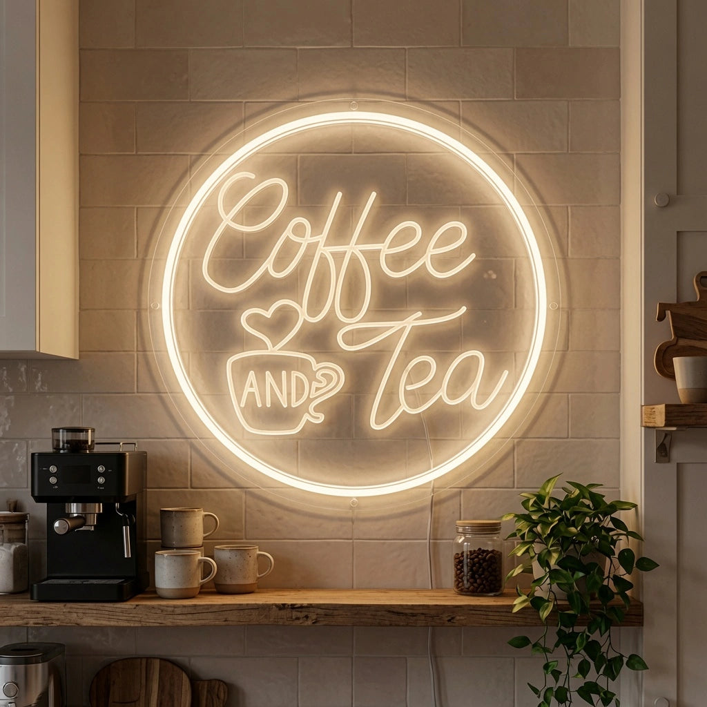 There Is A Coffee And Tea Wall Decor LED Neon Sign - 02 High-Converting Product Image