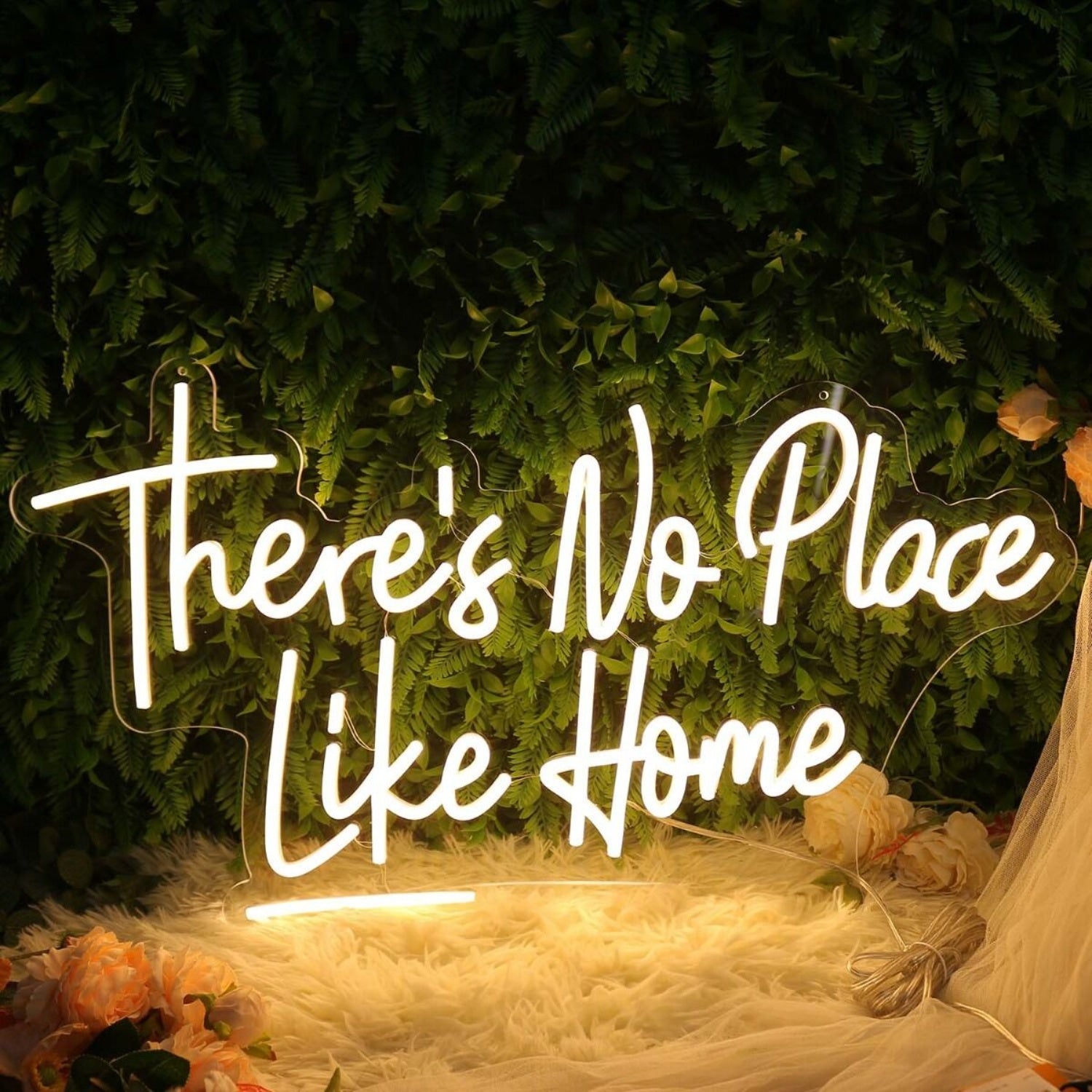 There Is No Place Like Home Yellow Led Neon Sign - Shineneon