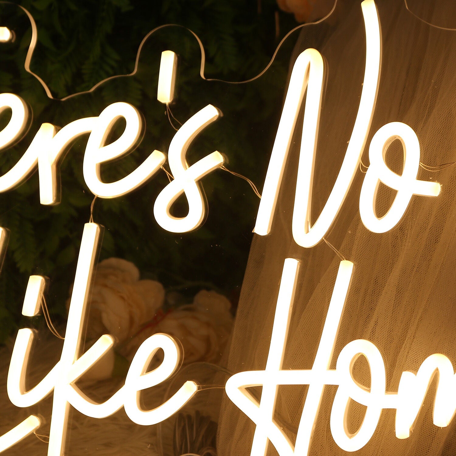 There Is No Place Like Home Yellow Led Neon Sign - Shineneon