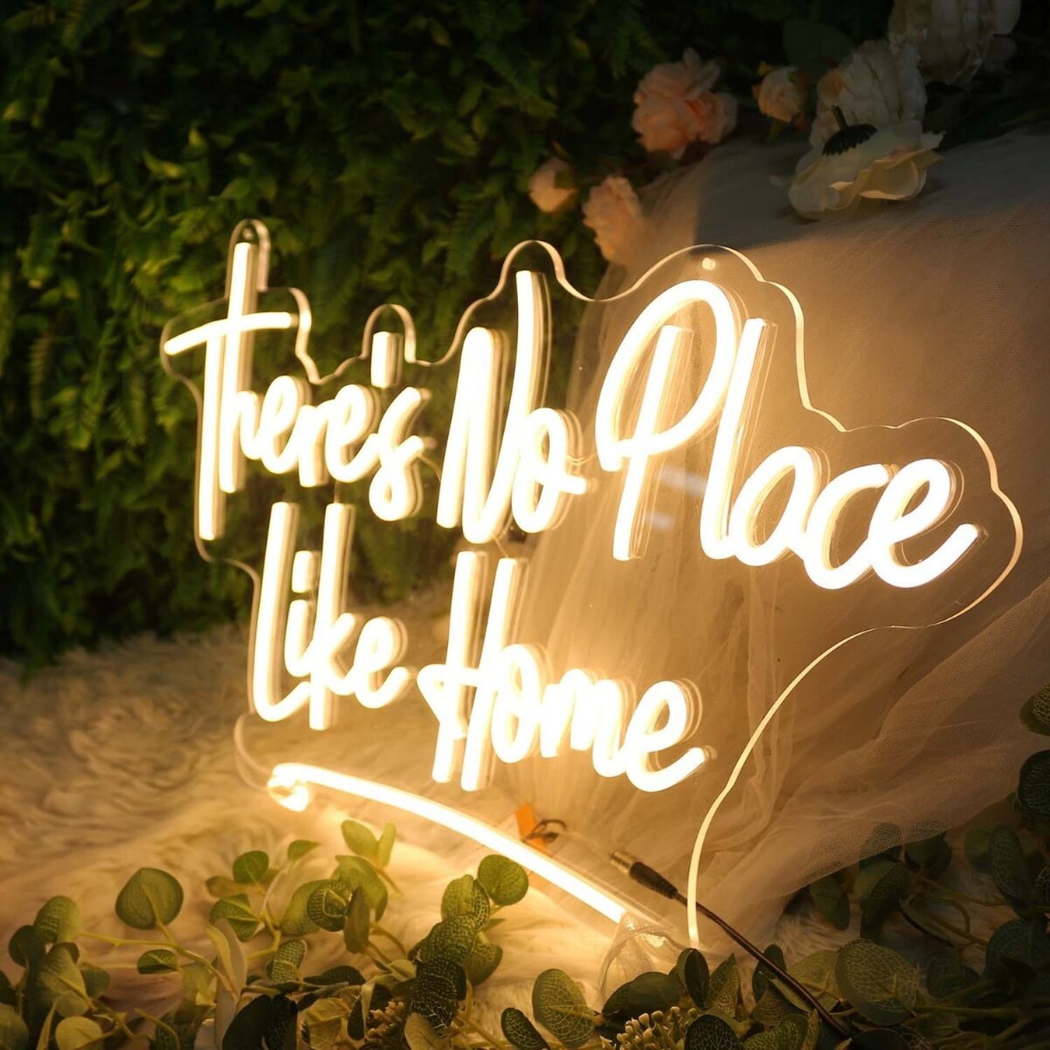 There Is No Place Like Home Yellow Led Neon Sign - Shineneon