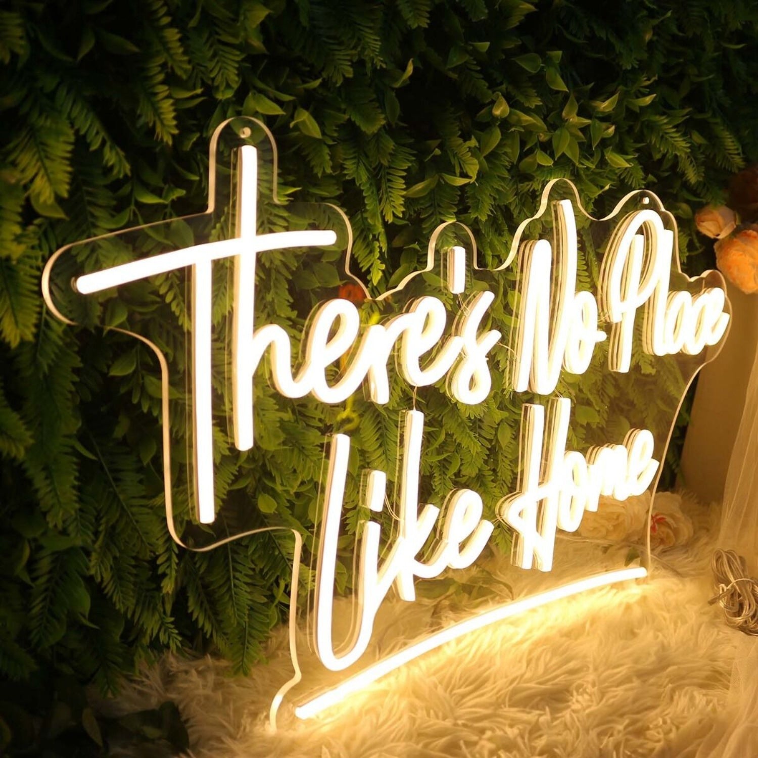 There Is No Place Like Home Yellow Led Neon Sign - Shineneon