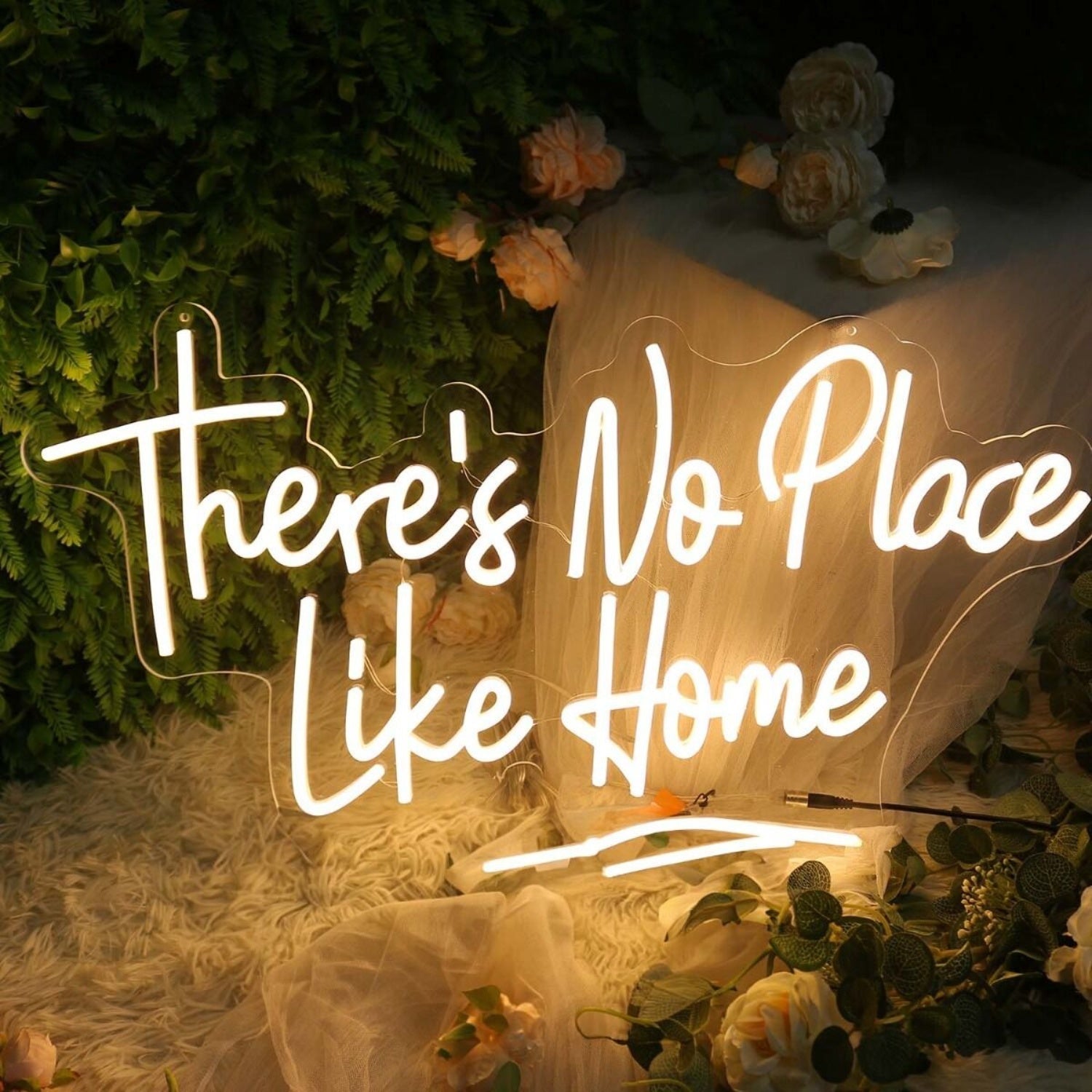 There Is No Place Like Home Yellow Led Neon Sign - Shineneon
