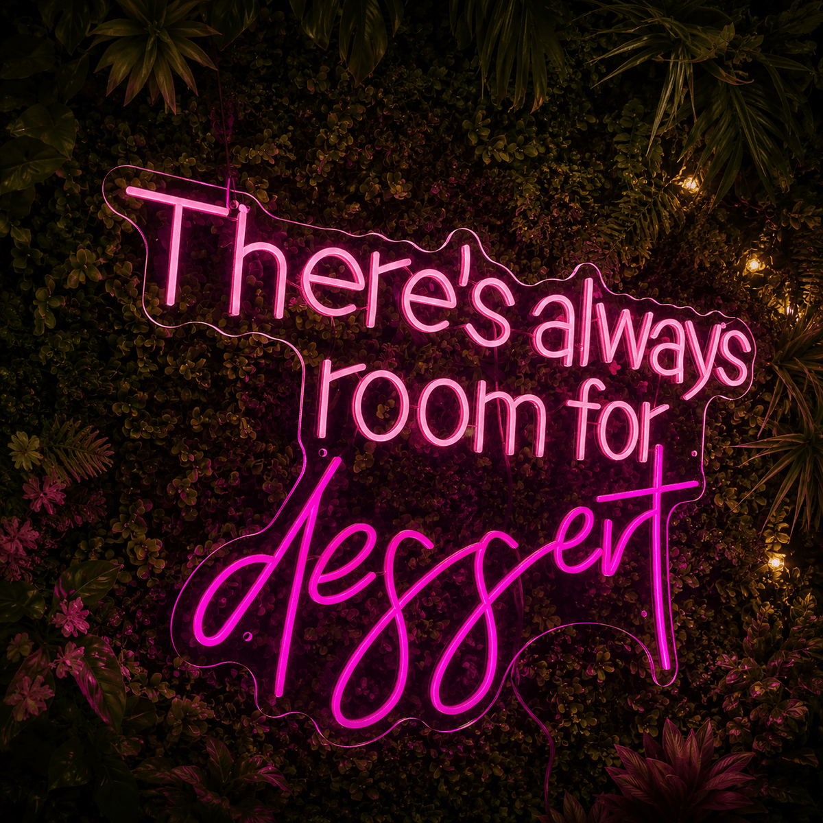 There's Always Room For Dessert LED Neon Sign - Shineneon