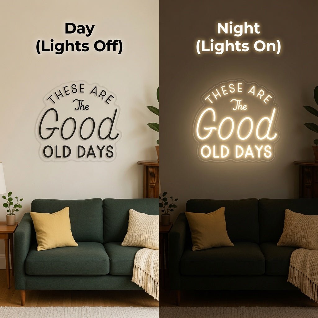 These Are The Good Old Days LED Neon Sign Wall Neon Sign - Shineneon