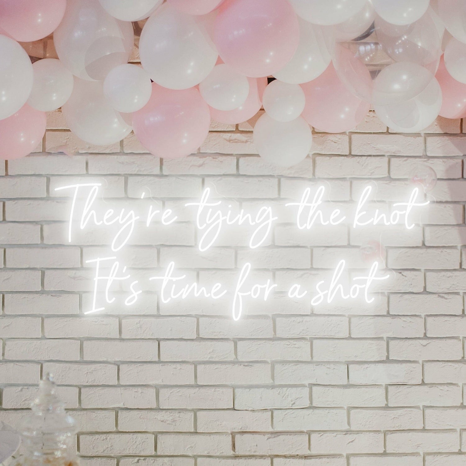 Theyre Tying The Knot Wedding Bliss Captured In Neon | Shineneon