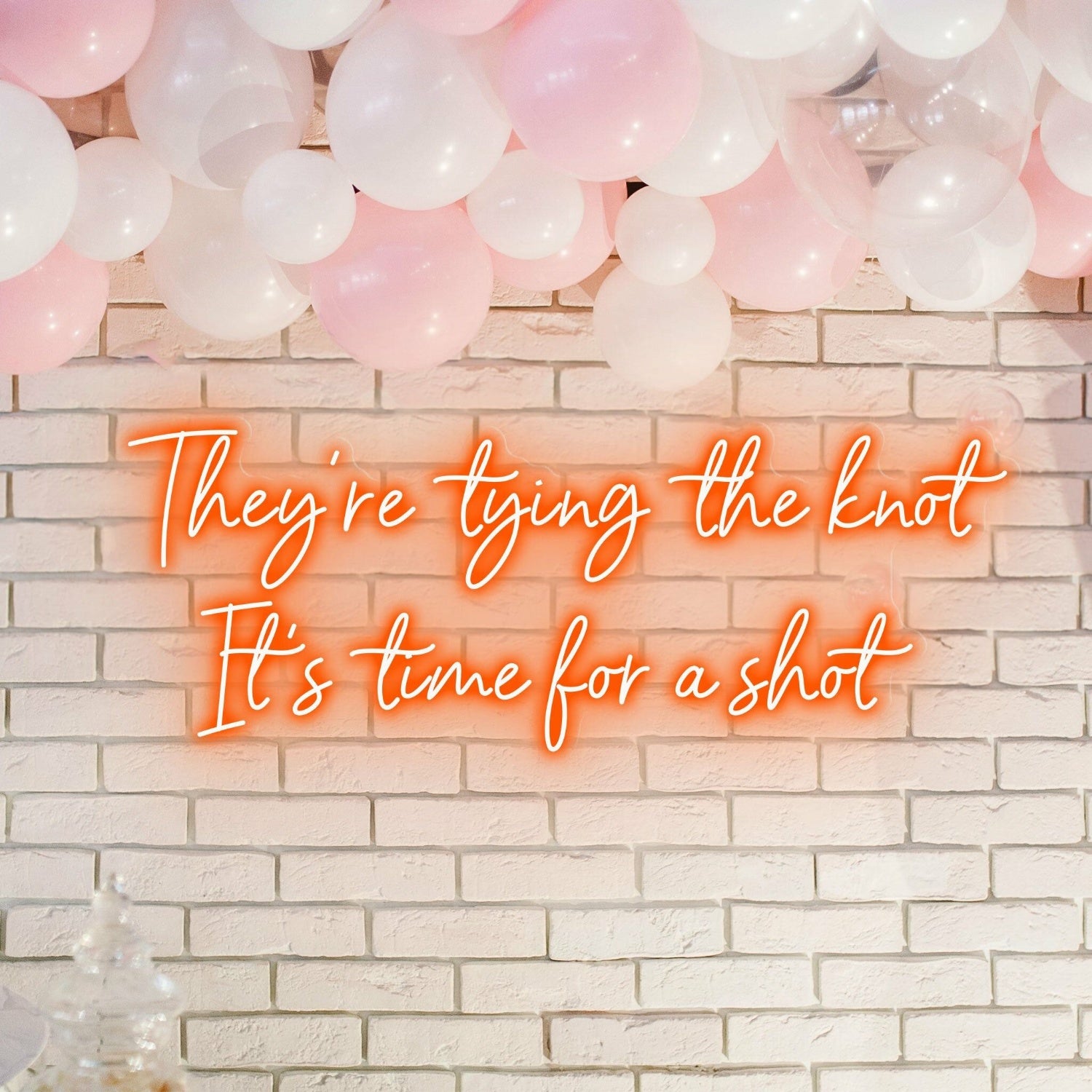 Theyre Tying The Knot Wedding Bliss Captured In Neon | Shineneon