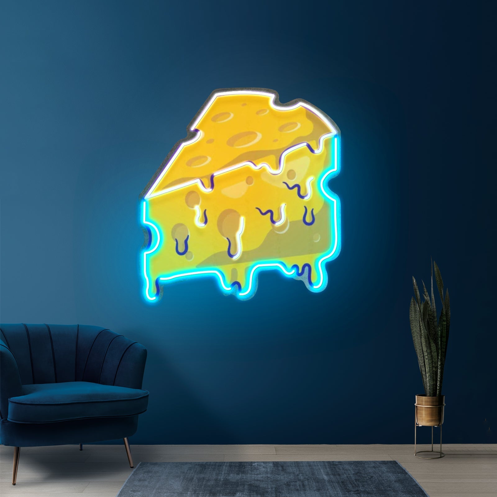 Thick Cheese Slice Custom Led Signs Artwork For Sale - Shineneon