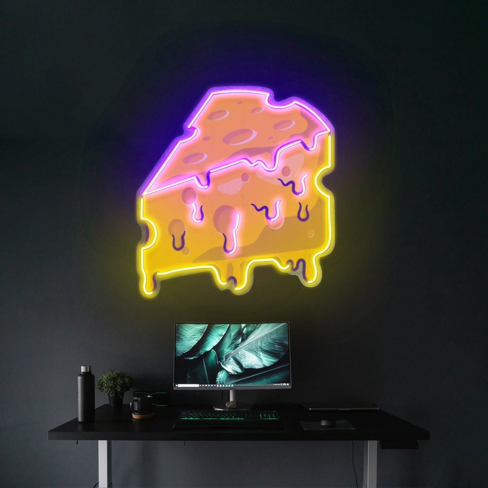Thick Cheese Slice Custom Led Signs Artwork For Sale - Shineneon