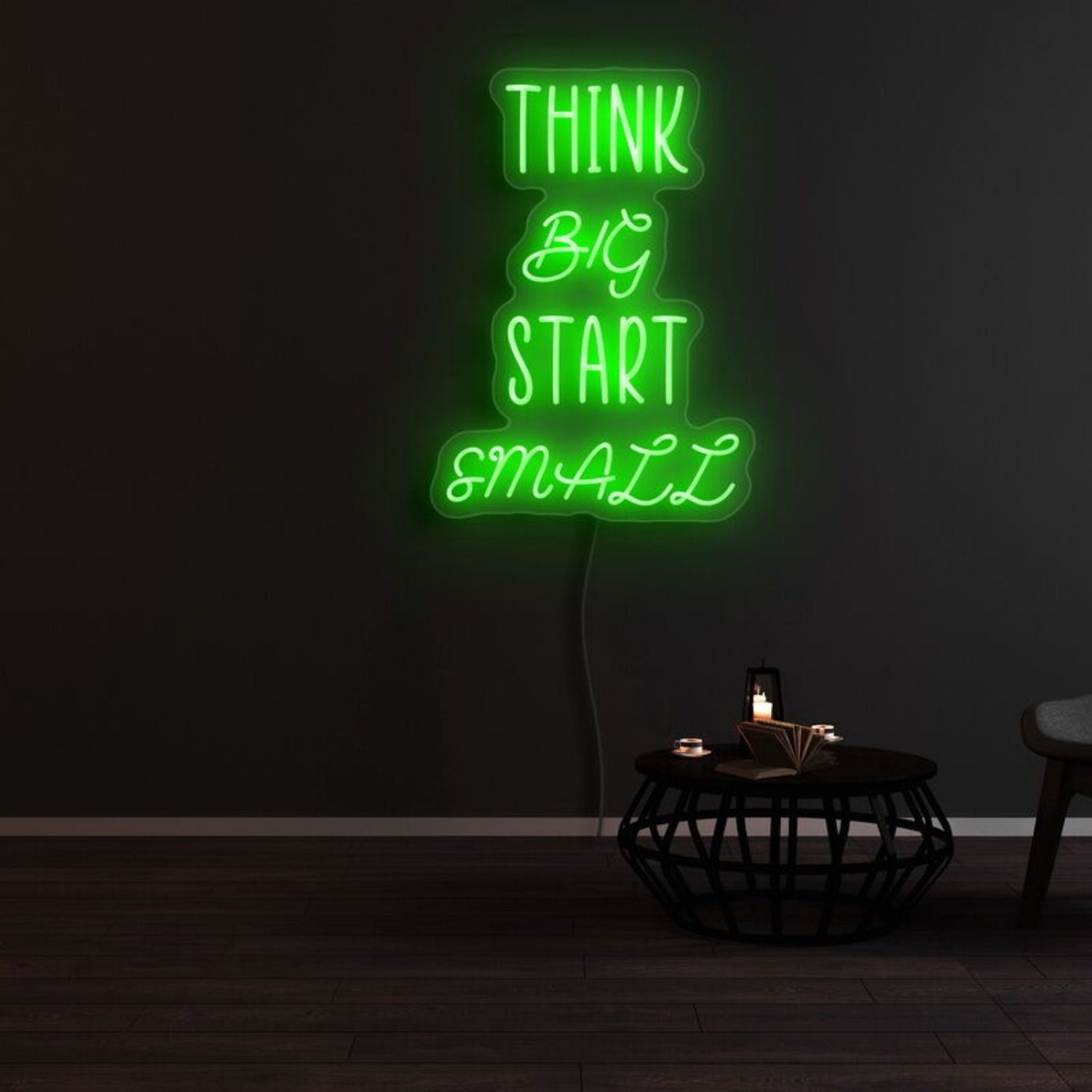 Think Big Start Small Led Neon Sign - Shineneon