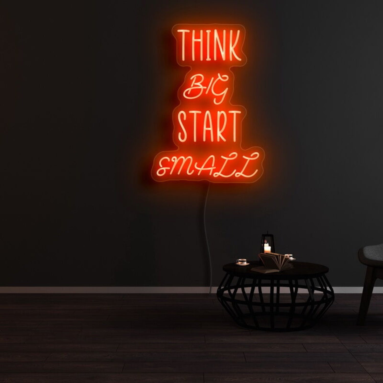 Think Big Start Small Led Neon Sign - Shineneon