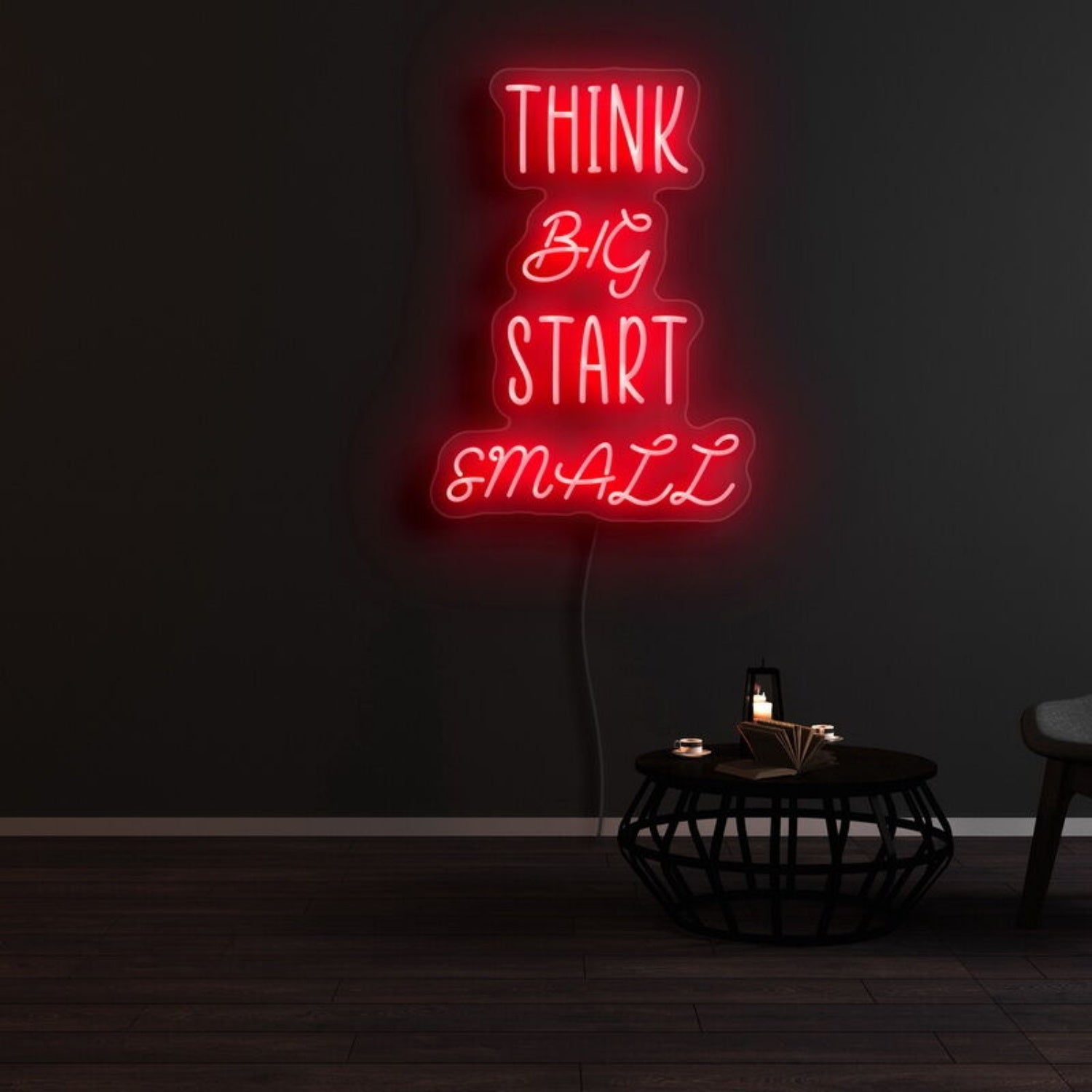 Think Big Start Small Led Neon Sign - Shineneon