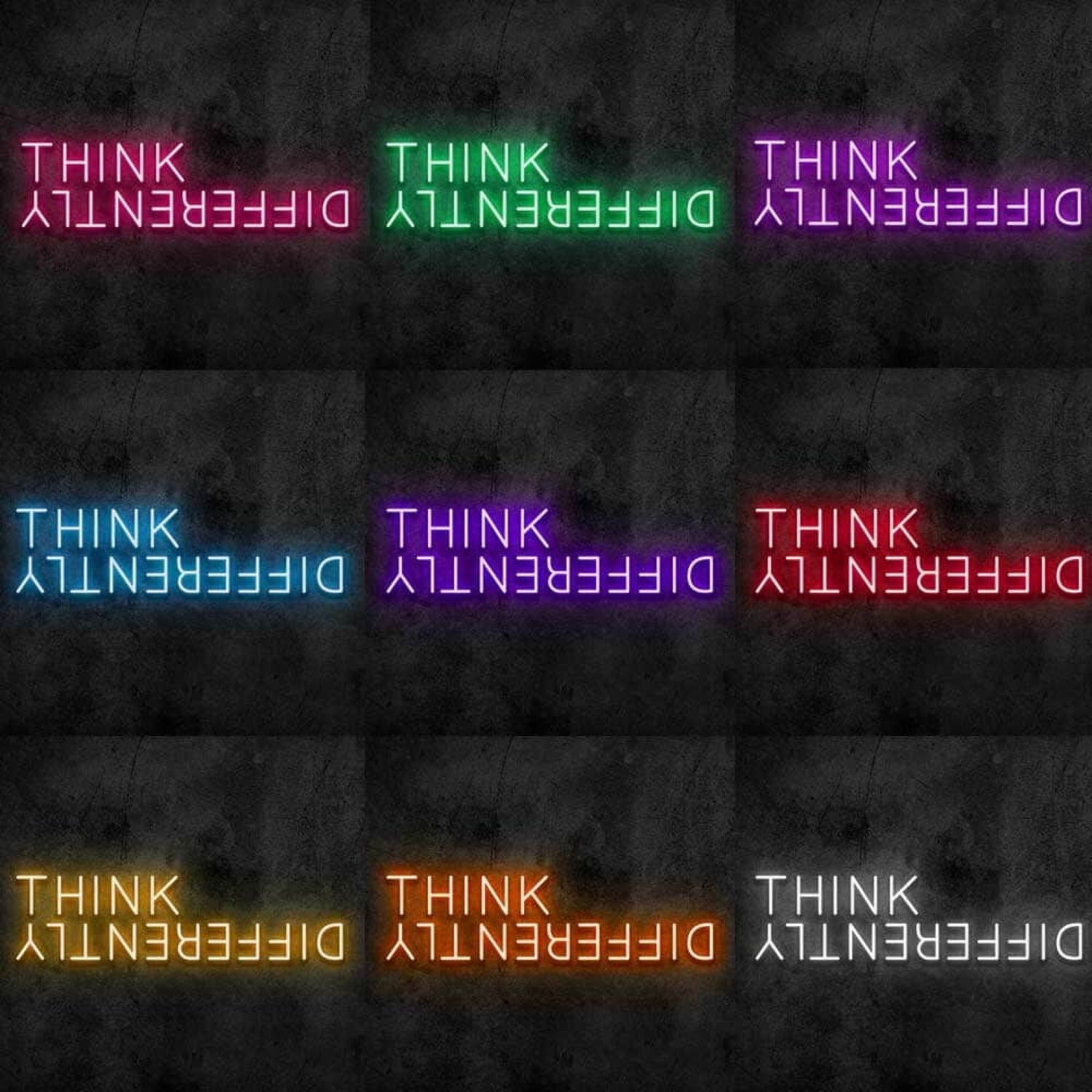Think Differently Led Neon Sign For Inspirational And Creative Spaces | Shineneon