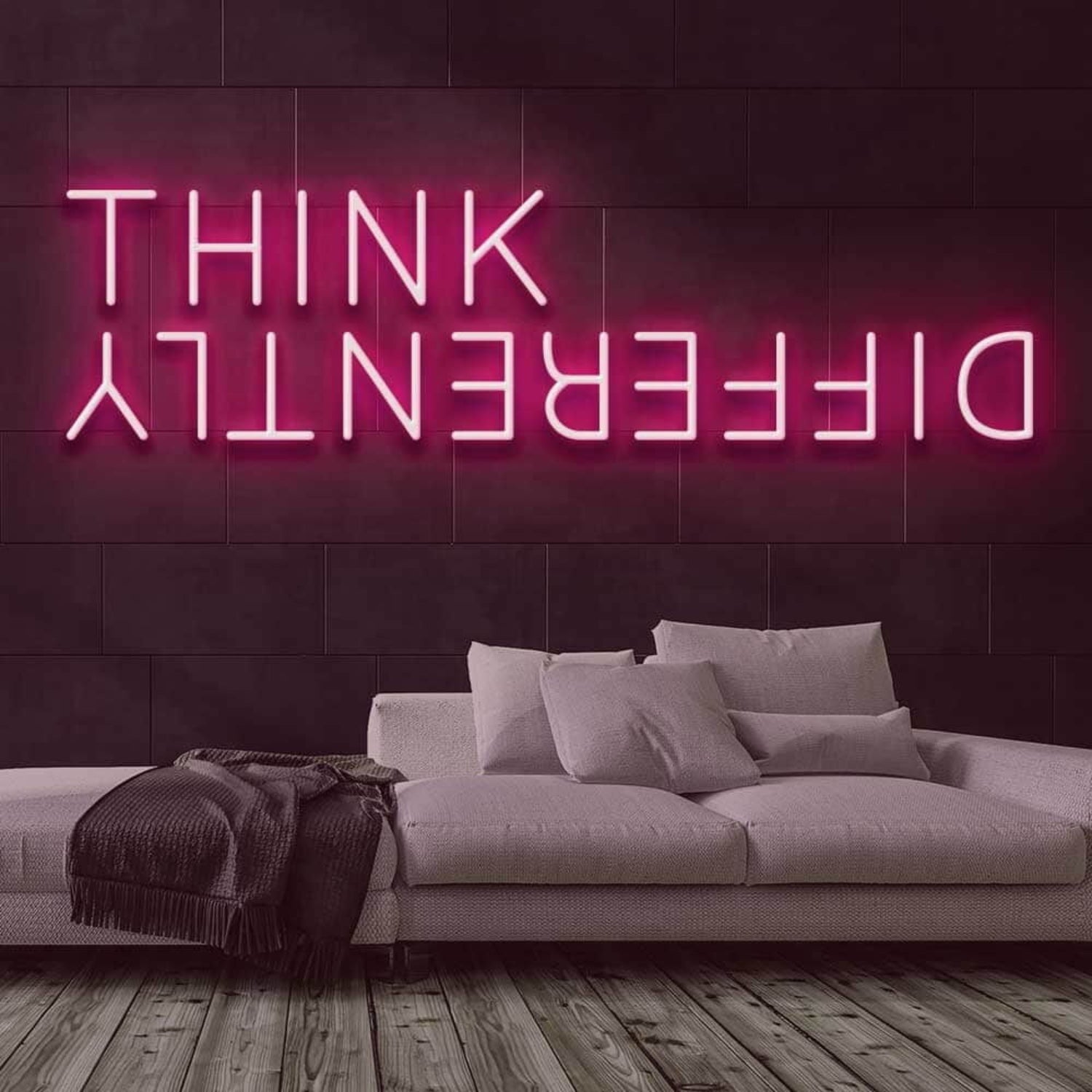 Think Differently Led Neon Sign For Inspirational And Creative Spaces | Shineneon