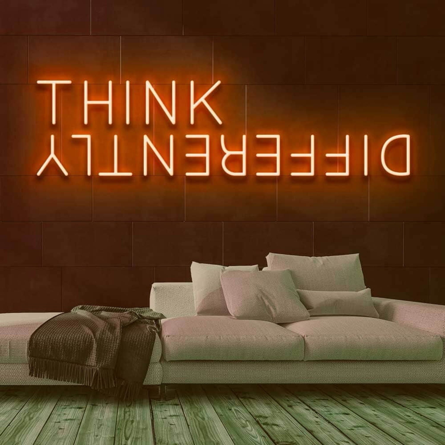 Think Differently Led Neon Sign For Inspirational And Creative Spaces | Shineneon