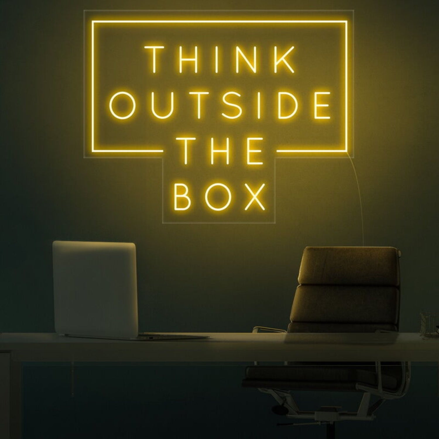 Think Outside The Box Led Neon Sign For Inspirational | Shineneon