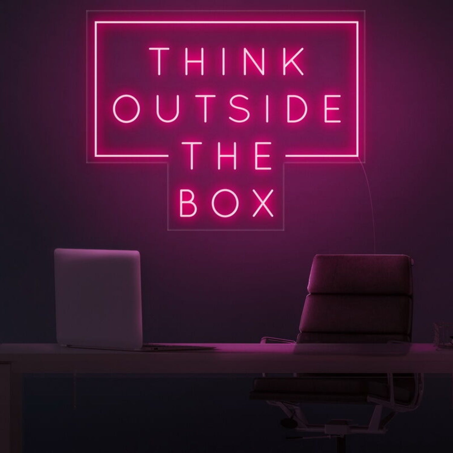 Think Outside The Box Led Neon Sign For Inspirational | Shineneon