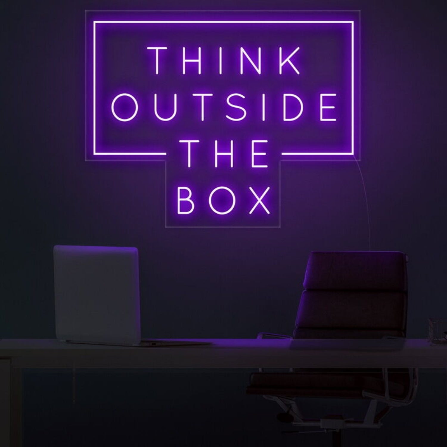 Think Outside The Box Led Neon Sign For Inspirational | Shineneon