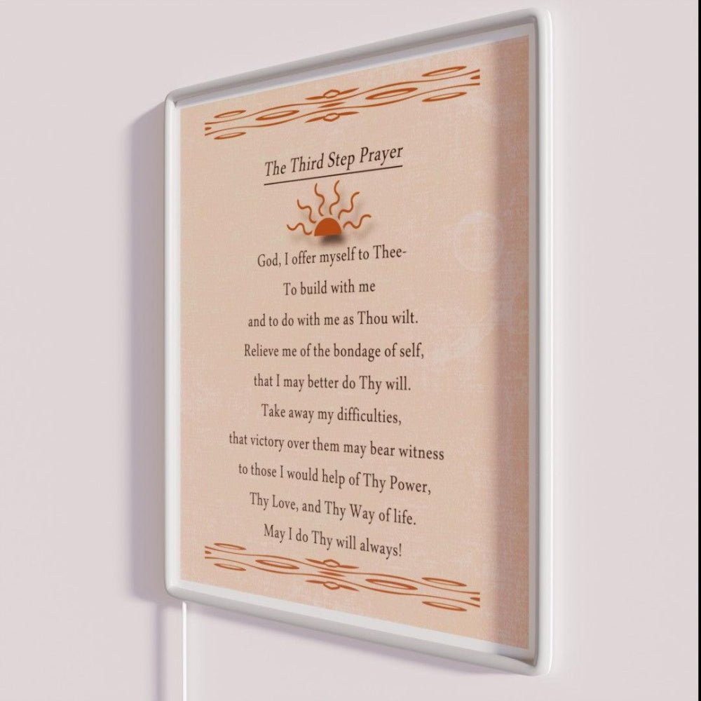 Third Step Prayer Rgb Led Neon Sign - Shineneon