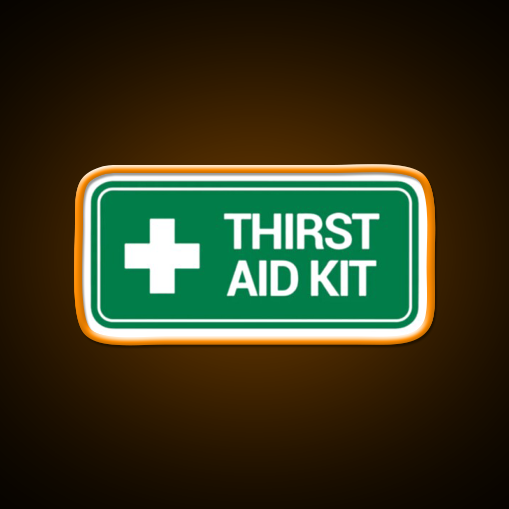 Thirst Aid Kit Logo Beer Bar Decor Led Neon Sign Rgb Color - LED neon sign view 6