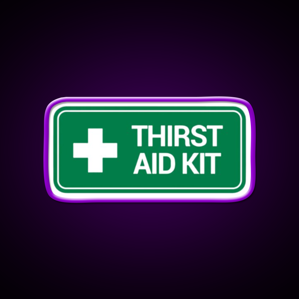 Thirst Aid Kit Logo Beer Bar Decor Led Neon Sign Rgb Color - LED neon sign view 9