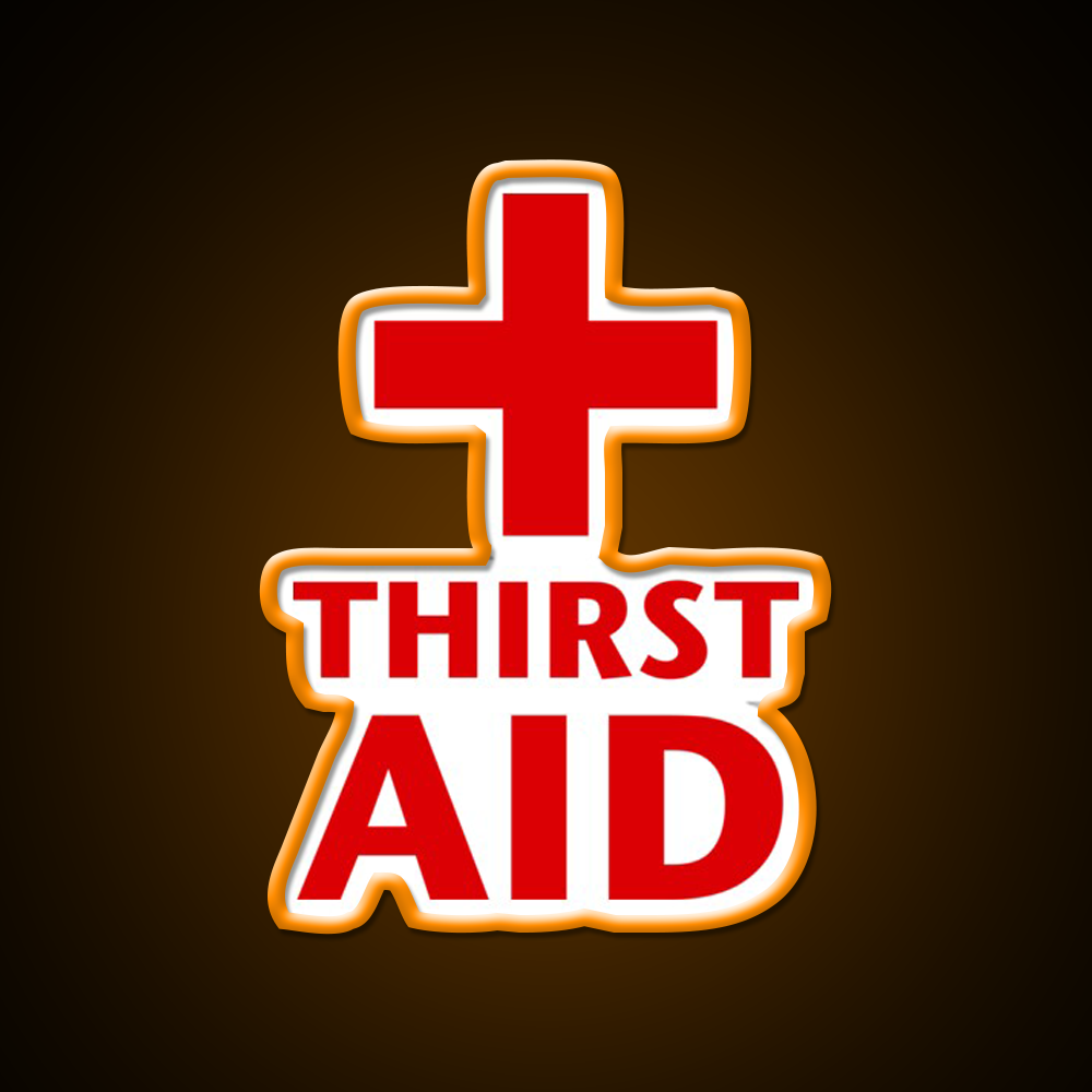 Thirst Aid Man Cave Bar Led Neon Sign Rgb Color