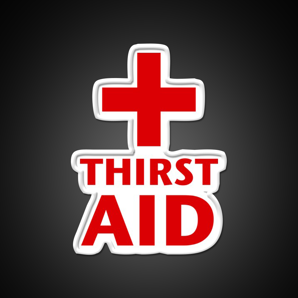 Thirst Aid Man Cave Bar Led Neon Sign Rgb Color