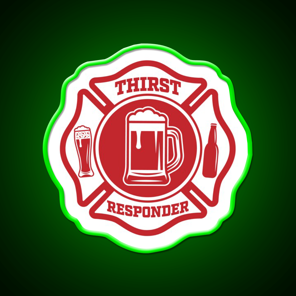 Thirst Responder Bar Tenders Cocktail Bar Decor Led Neon Sign Rgb Color - Shineneon