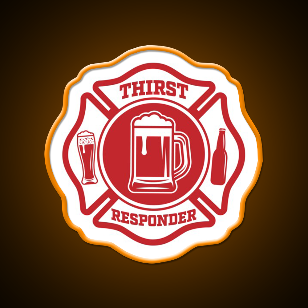 Thirst Responder For Bar Tenders Beer Bar Decor Led Neon Sign Wall Art Rgb Color - LED neon sign view 6