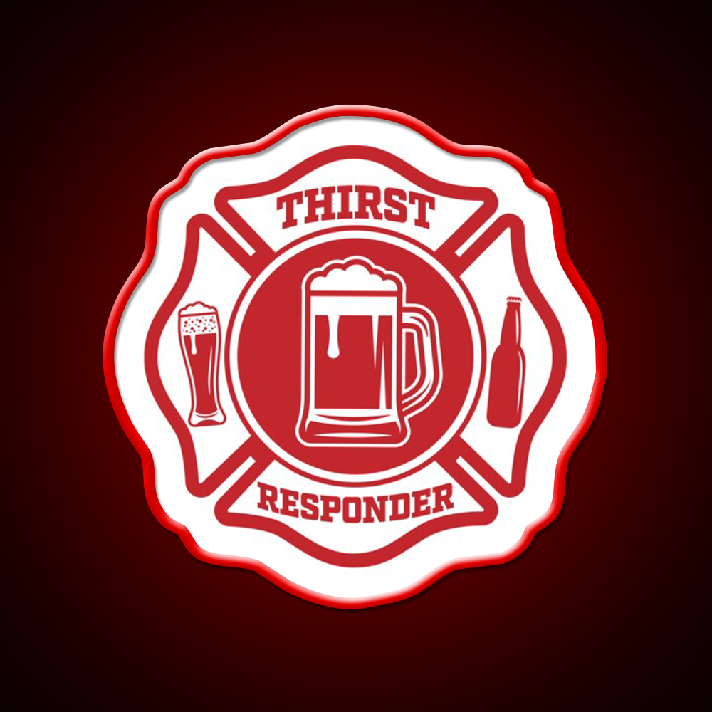 Thirst Responder For Bar Tenders Beer Bar Decor Led Neon Sign Wall Art Rgb Color - LED neon sign view 10