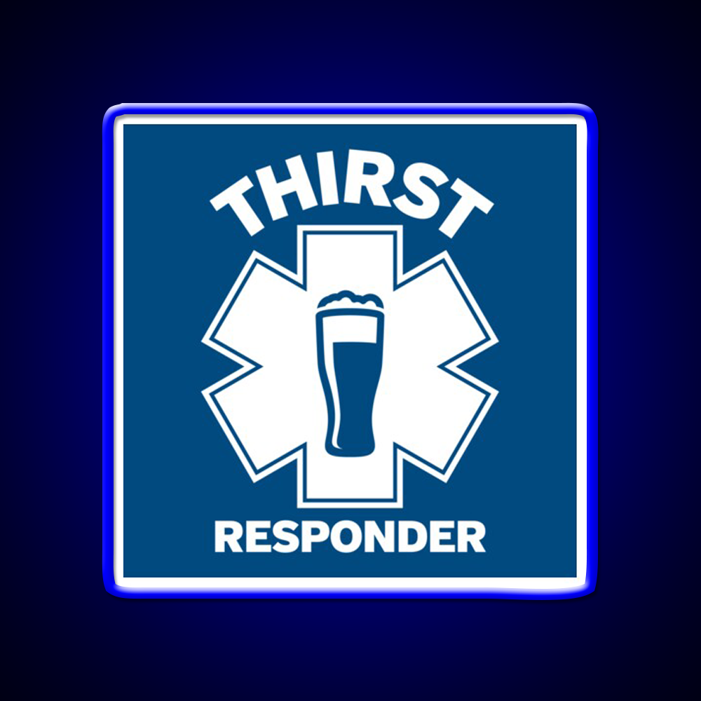 Thirst Responder Funny Design For Bar Tenders Beer Bar Decor Led Neon Sign Rgb Color - LED neon sign view 5