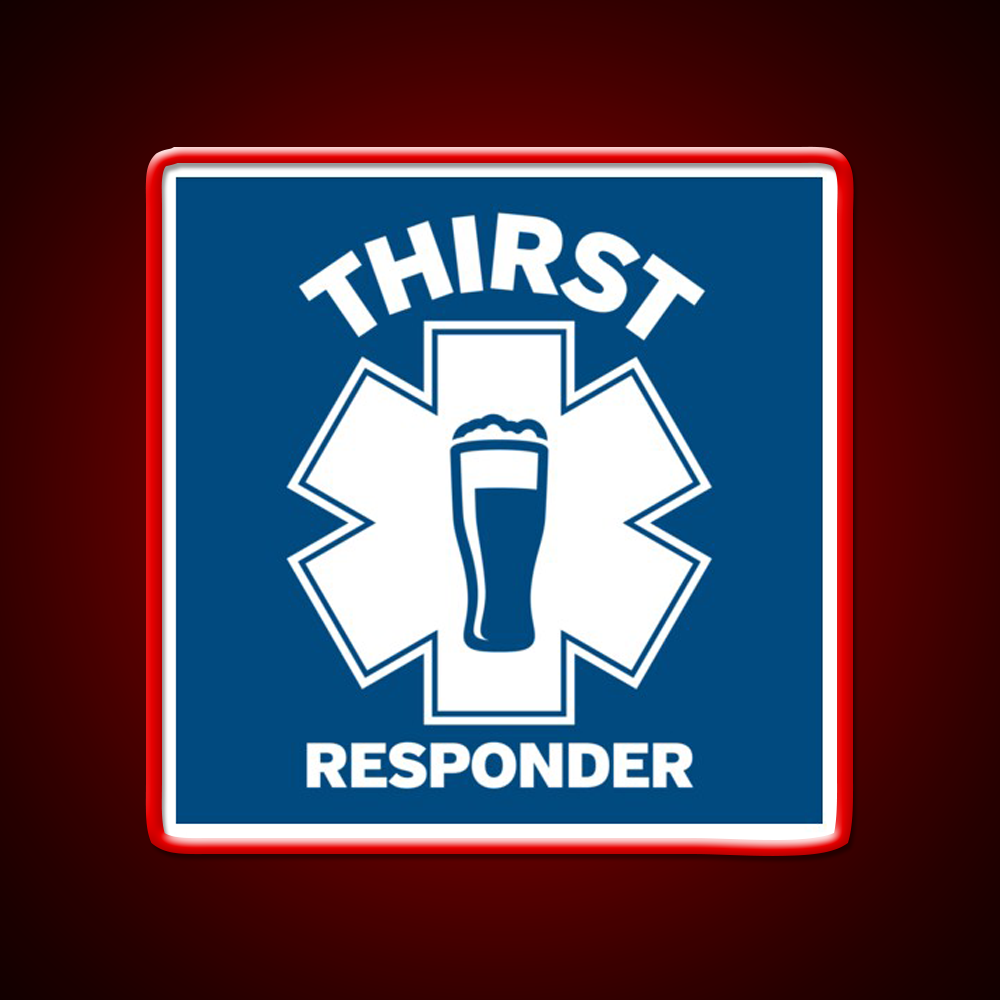 Thirst Responder Funny Design For Bar Tenders Beer Bar Decor Led Neon Sign Rgb Color - LED neon sign view 10