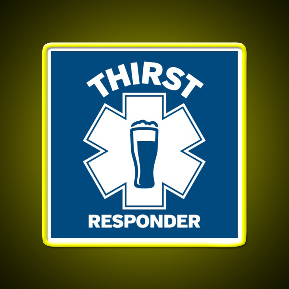 Thirst Responder Funny Design For Bar Tenders Beer Bar Decor Led Neon Sign Rgb Color - LED neon sign view 7