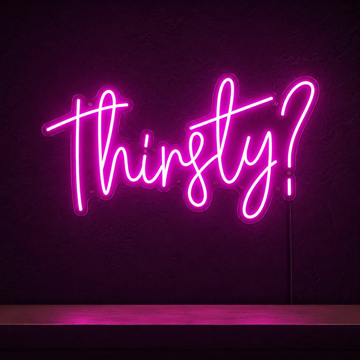 Thirsty Question Mark LED Neon Sign high-converting product image
