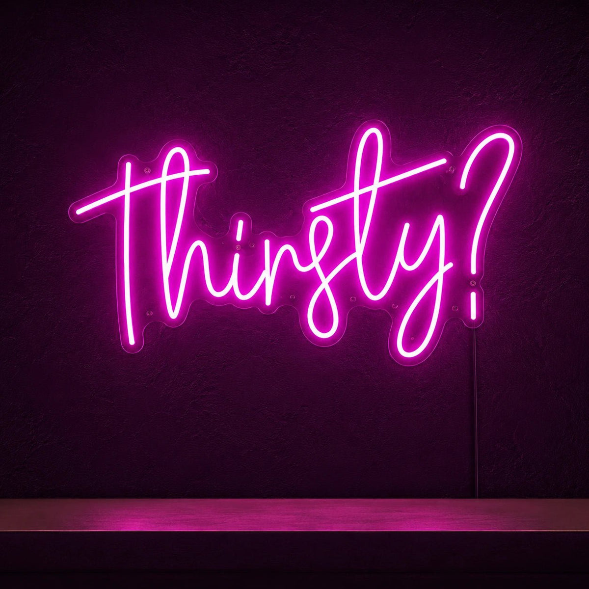 Thirsty Question Mark LED Neon Sign - Shineneon