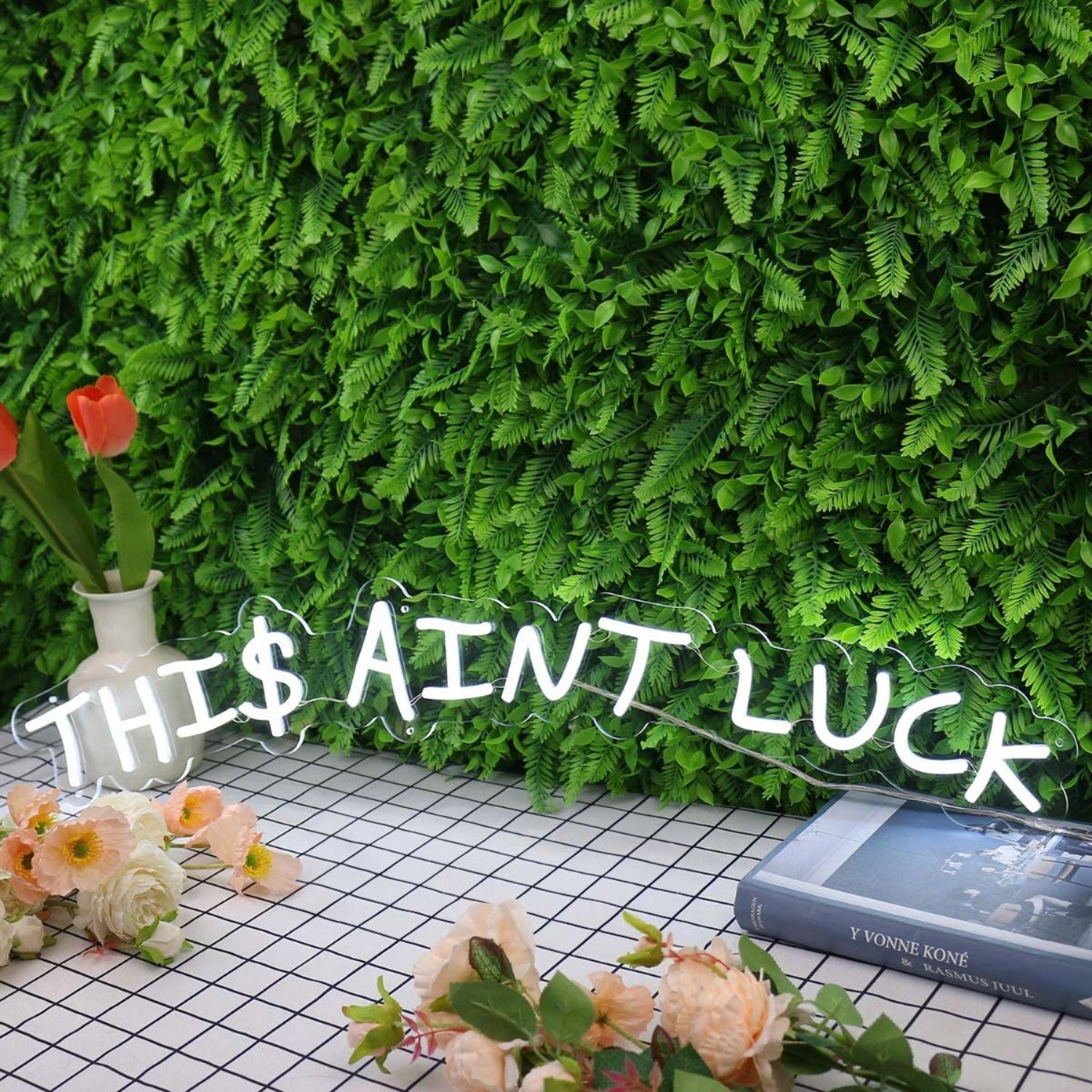 This Aint Luck White Led Neon Sign - Shineneon