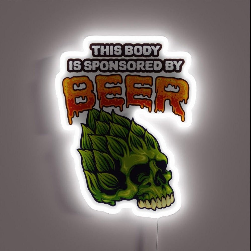 This Body Is Sponsored Rgb Led Neon Sign - Shineneon