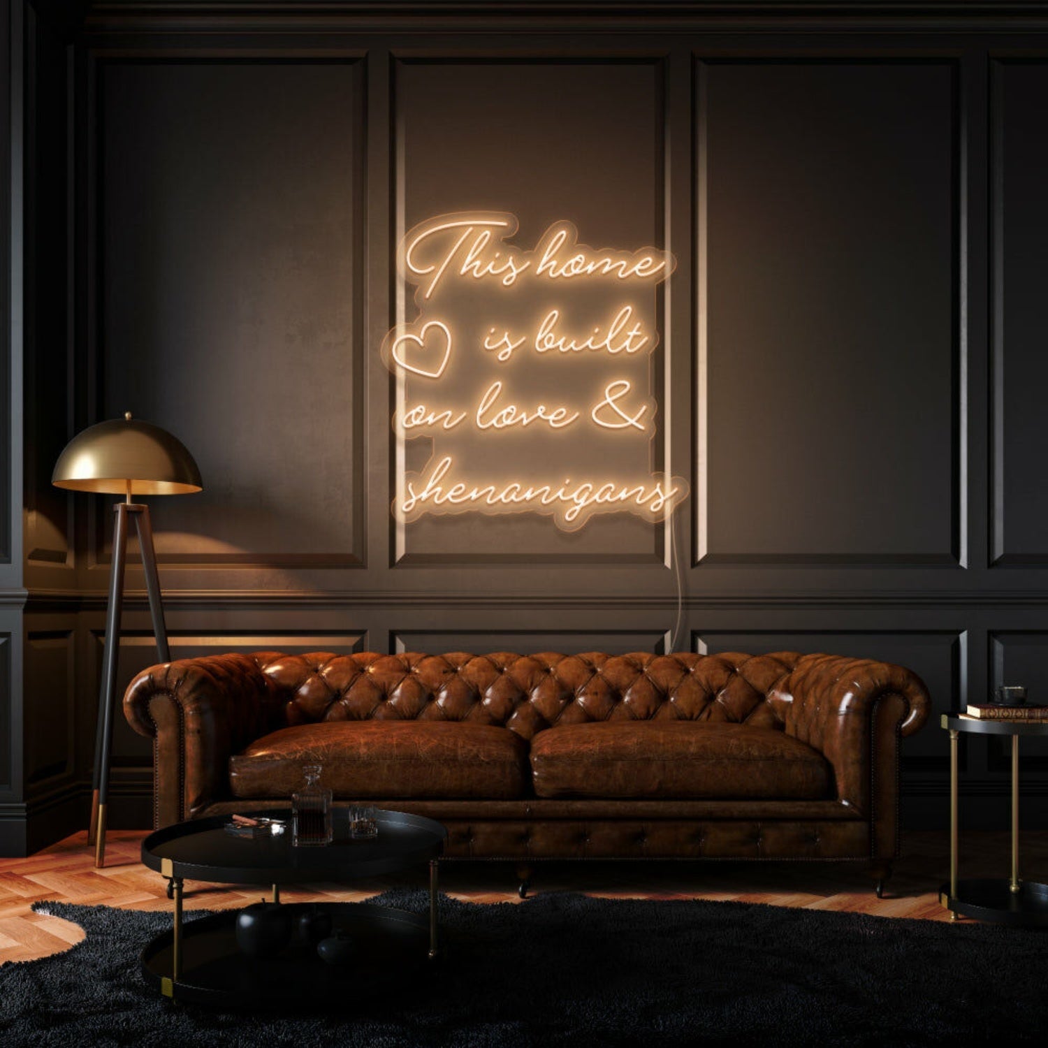 This Home Is Built On Love And Shenanigans Led Neon Sign - Shineneon