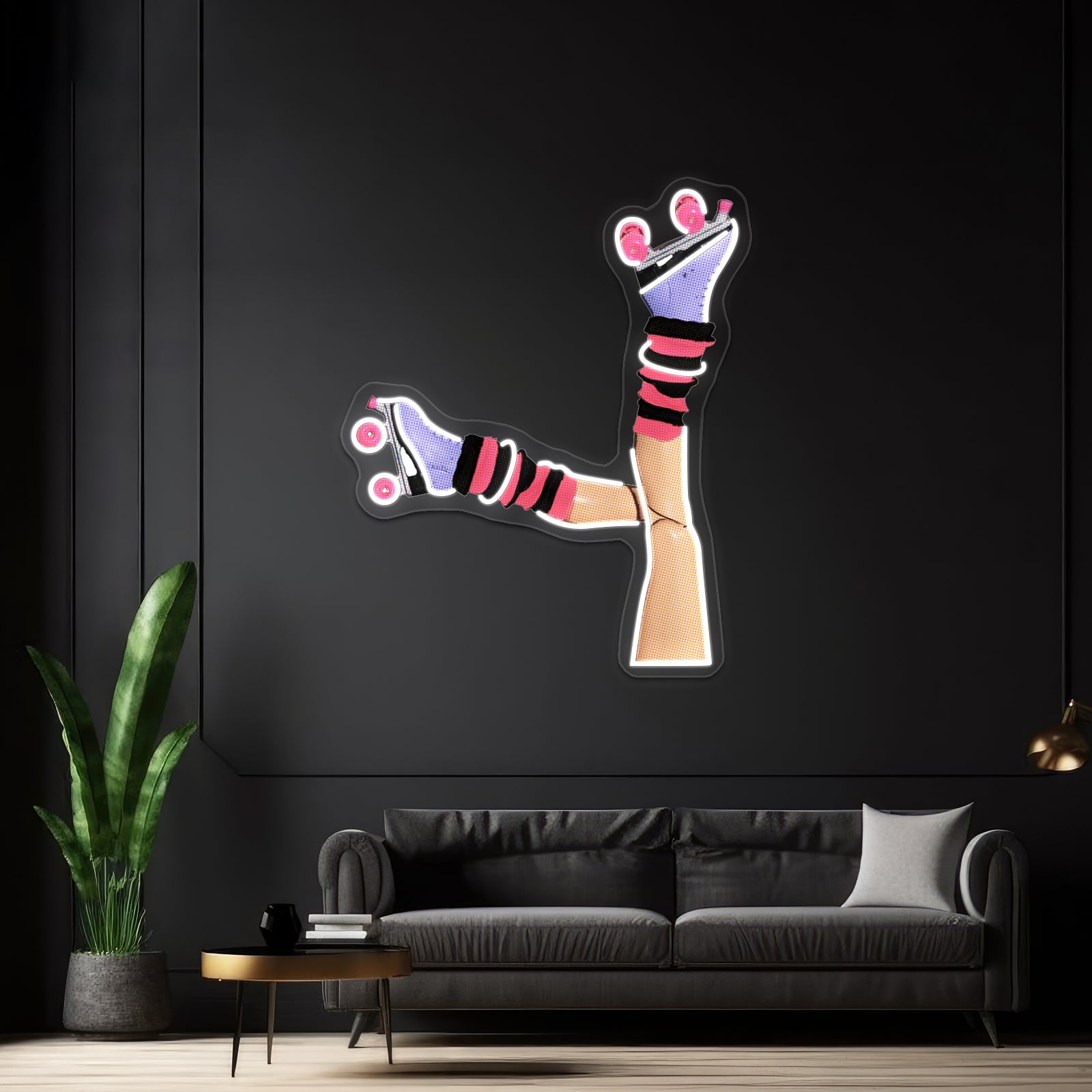 This Is How I Roll Funny Retro Rollerskating Artwork Neon Signs | Shineneon