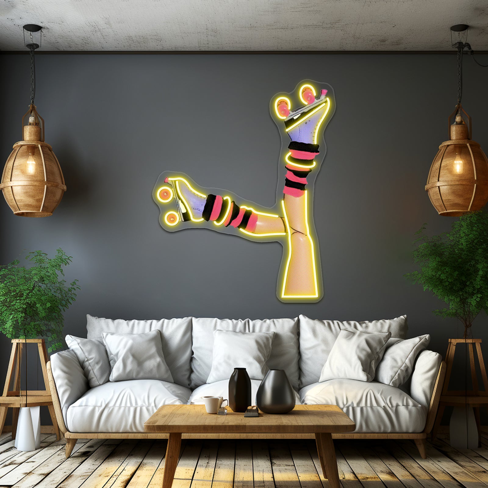 This Is How I Roll Funny Retro Rollerskating Artwork Neon Signs | Shineneon