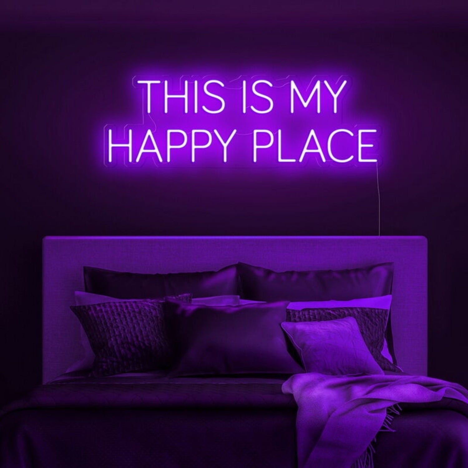 This Is My Happy Place Led Neon Sign Fpersonal And Cozy Spaces - Shineneon