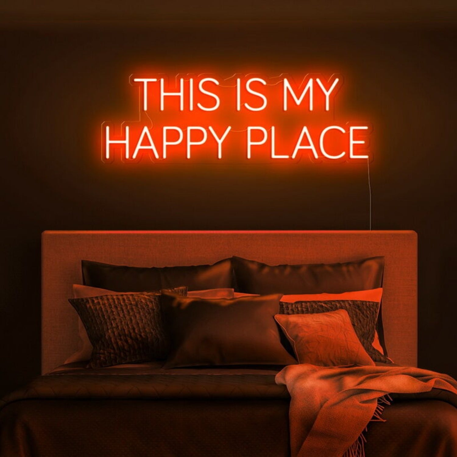This Is My Happy Place Led Neon Sign Fpersonal And Cozy Spaces - Shineneon