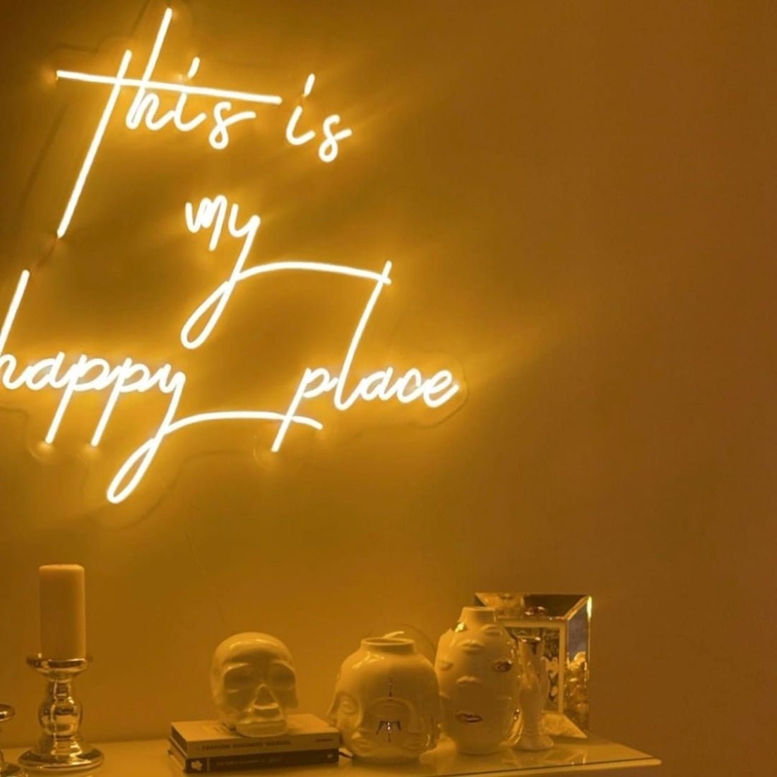 This Is My Happy Place Led Sign Business Neon Signs Wall Art - Shineneon